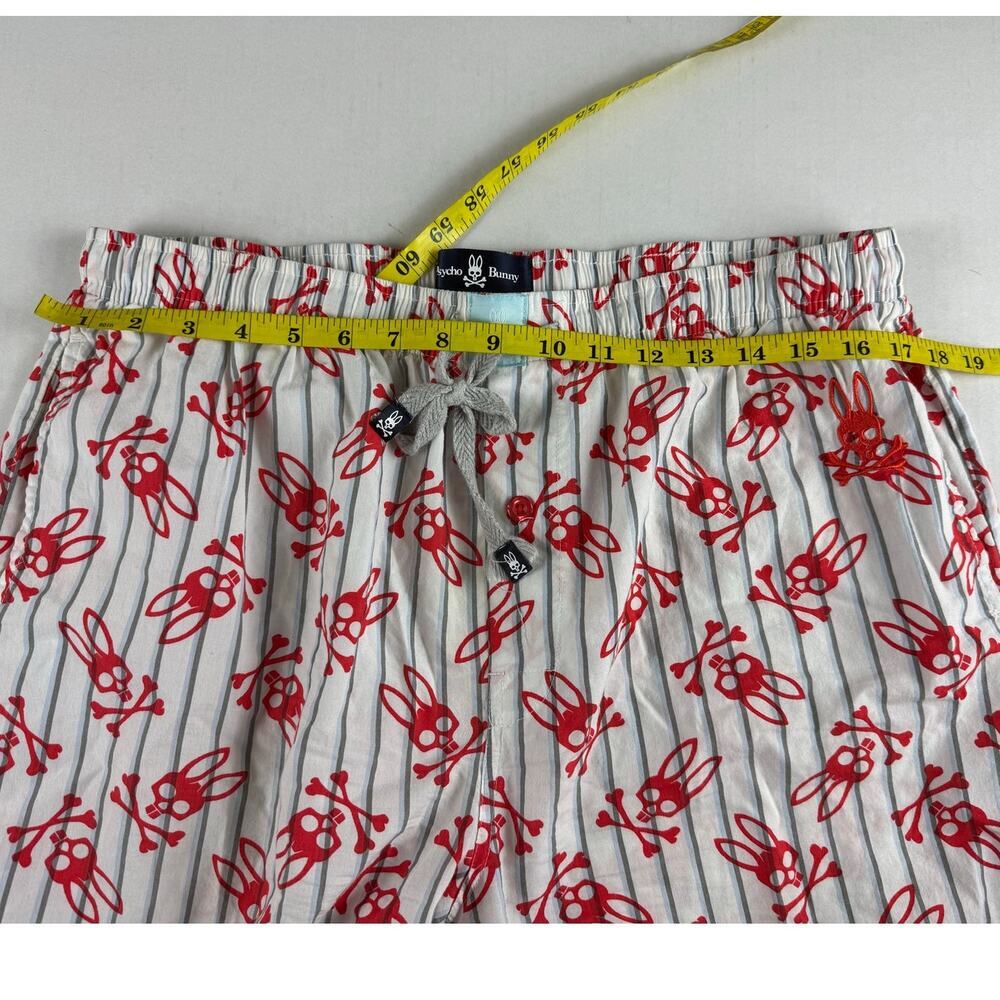 Psycho Bunny Men's Pajama Shorts - Red Logo - Size L - Picture 3 of 9